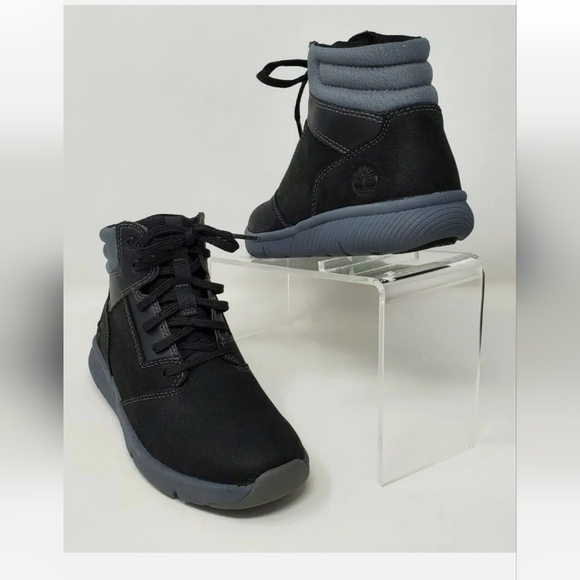 Timberland Boltero Mid Sneaker Boots Black Gray TB 0A26PT 001 Youth Size 2.5 New - Picture 5 of 11
